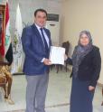 غرفة تجارة الناصرية ومنظمة اليونيدو يحتفلان بتوزيع شهادات تخرج الدورة التدريبية للتحليل المالي لبرنامج (كومفار )