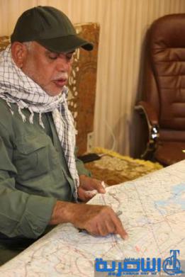 بالصور .. مقاتلو الحشد بقيادة العامري يصدون هجوماً لداعش عند منشأة الثرثار