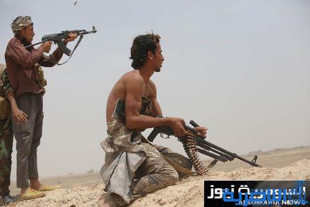 بالصور .. مقاتلو الحشد بقيادة العامري يصدون هجوماً لداعش عند منشأة الثرثار