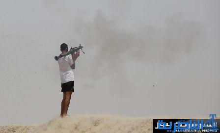 بالصور .. مقاتلو الحشد بقيادة العامري يصدون هجوماً لداعش عند منشأة الثرثار