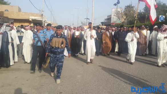 بالصور : تشيع جثامين اربعة من شهداء سبايكر في الرفاعي