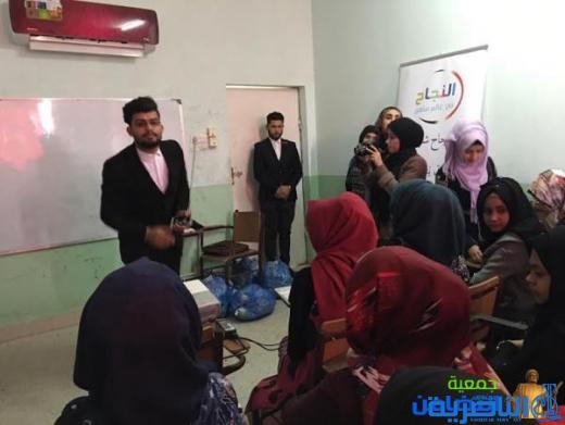 وفد من كلية الإعلام بجامعة ذي قار يزور مبرة التضامن الأولى للبنات(مصور)