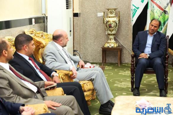 محافظ ذي قار يستقبل مستشار رئيس الوزراء ويبحث معه المعالجات المطلوبة لمواجهة الازمة المالية