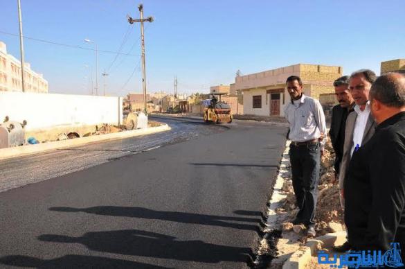 الناصرية : المباشرة باكساء شوارع الشعلة والشموخ يوم السبت المقبل