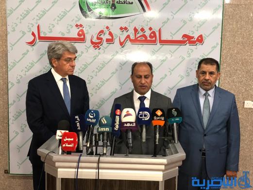 السفير الفرنسي :مهتمون بالناصرية ونسعى للتعاون في مجالات الاعمار والاثار والجامعات