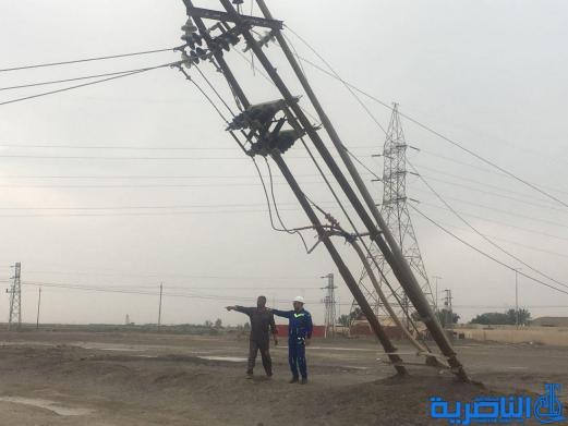 كهرباء ذي قار تعلن إصلاح جميع الأعطال الناجمة عن الإمطار