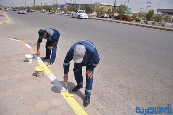 &quot;مدينتي بيتي &quot; حملة تطوعية للدفاع المدني في ذي قار لتنظيف الشوارع