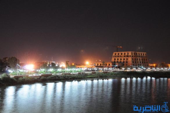 بالصور : الناصرية تتوهج ليلا بعد حملة لإنارة الشوارع والجسور