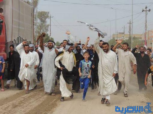 متظاهرون في سيد دخيل يطالبون باقالة مدير الناحية وحل المجلس البلدي فيها - تقرير مصور - 