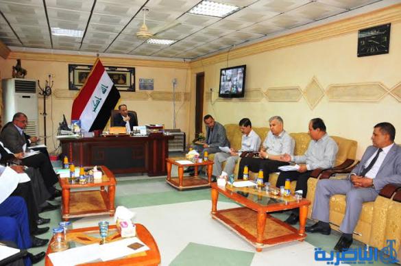 محافظ ذي قار يترأس اجتماع غرفة عمليات الطاقة ، ويعلن عن تشكيل وفد لبحث قضايا الكهرباء والوقود مع وزارتي الكهرباء والنفط