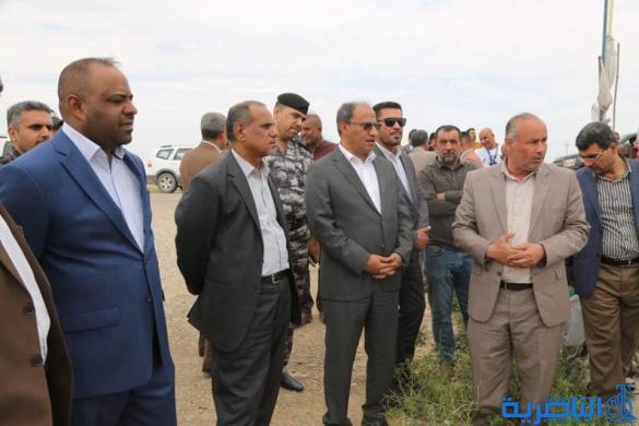 الناصري : تدفق المياه تحت السيطرة ونجحنا في اغمار الهور بخزين ستراتيجي