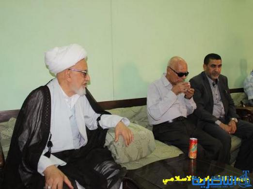 بالصور:اية الله الشيخ الناصري يستقبل المهنئين بمناسبة عيد الفطر المبارك