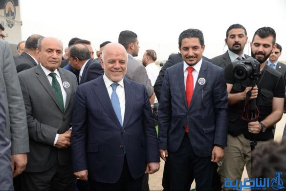 العبادي يضع الحجر الاساس للموقع الموسع الجديد لكلية مزايا الجامعة