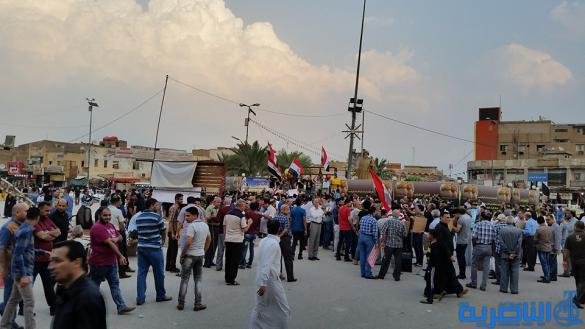 العشرات يتظاهرون في الناص