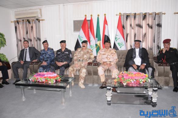 قائد عمليات الرافدين الجديد يتسلم مهامه رسميا في قاعدة الامام علي في الناصرية -تقرير مصور-