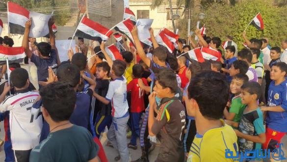 مسيرة شبابية في سوق الشيوخ دعما للجيش والحشد الشعبي