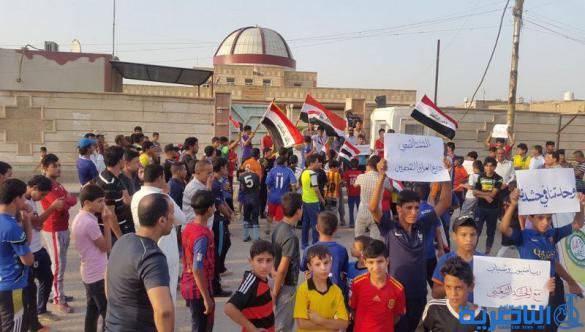 مسيرة شبابية في سوق الشيوخ دعما للجيش والحشد الشعبي