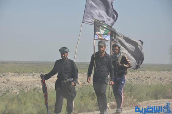  بالصور : وصول طلائع زوار البصرة الى الجبايش والمنار  