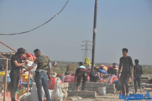  بالصور : وصول طلائع زوار البصرة الى الجبايش والمنار  