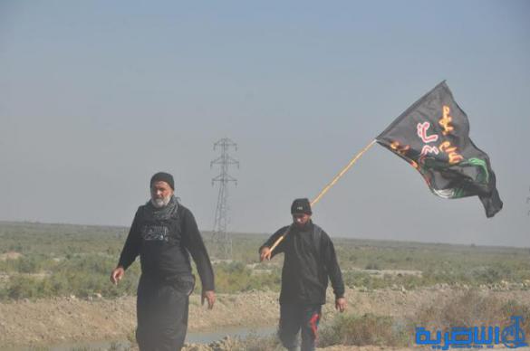  بالصور : وصول طلائع زوار البصرة الى الجبايش والمنار  