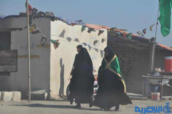  بالصور : وصول طلائع زوار البصرة الى الجبايش والمنار  