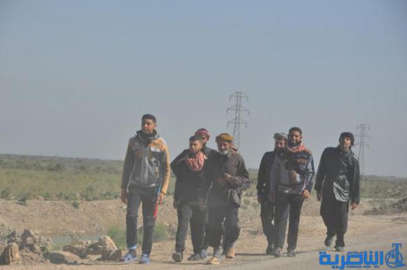  بالصور : وصول طلائع زوار البصرة الى الجبايش والمنار  