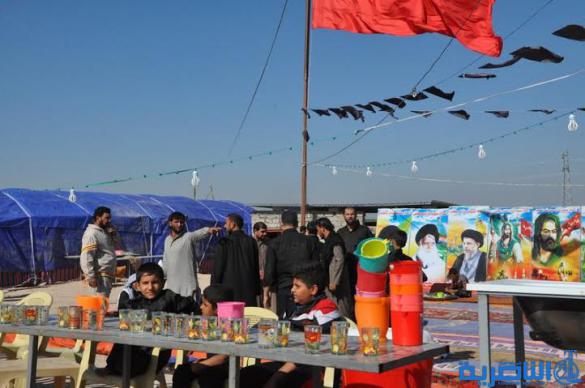  بالصور : وصول طلائع زوار البصرة الى الجبايش والمنار  