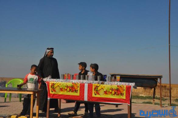  بالصور : وصول طلائع زوار البصرة الى الجبايش والمنار  