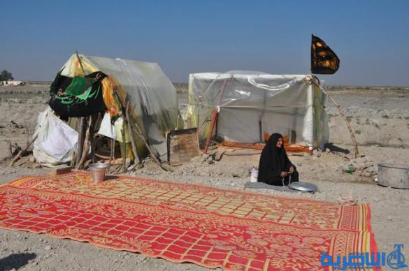  بالصور : وصول طلائع زوار البصرة الى الجبايش والمنار  