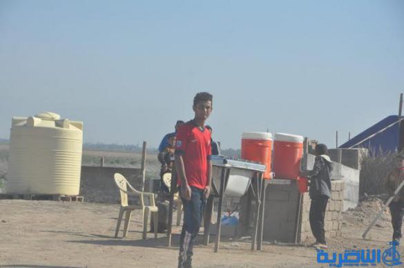  بالصور : وصول طلائع زوار البصرة الى الجبايش والمنار  