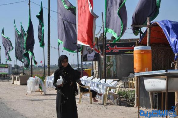  بالصور : وصول طلائع زوار البصرة الى الجبايش والمنار  