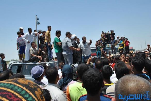 فض اعتصام لمتظاهرين قطعوا الطريق الدولي في الغراف بعد الاستجابة لمطالبهم بخصوص الكهرباء – تقرير مصور –