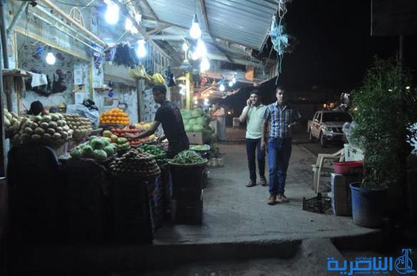 بالصور : ليالي سوق الشيوخ وشوارعها المضيئات