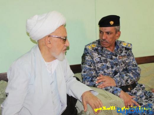 بالصور:اية الله الشيخ الناصري يستقبل المهنئين بمناسبة عيد الفطر المبارك
