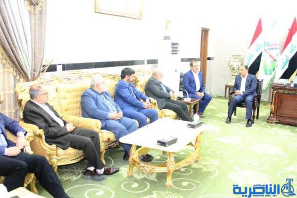 محافظ ذي قار يلتقي وفدا ايرانيا رفيع المستوى ، ويبحث معه عدد من القضايا  الاقتصادية والامنية