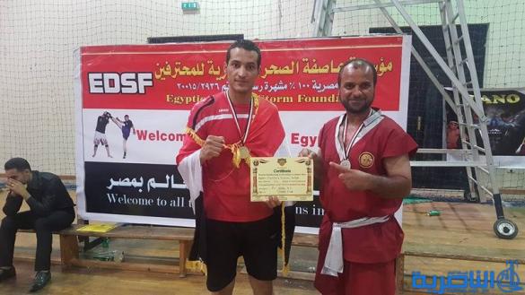 لاعب من ذي قار يحرز بطولة مصر الدولية للكيك بوكسنك