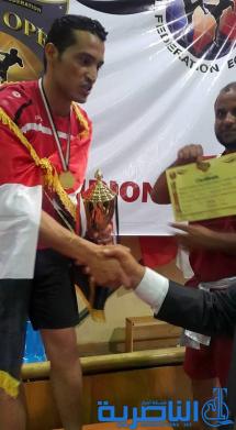 لاعب من ذي قار يحرز بطولة مصر الدولية للكيك بوكسنك