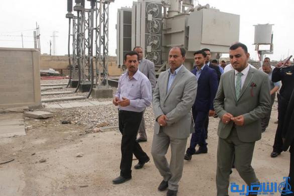 محافظ ذي قار يفتتح محولة قدرة بسعة (63 Mv A ) في محطة شمالي الناصرية