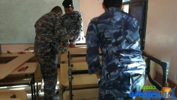 في حملة تطوعية...الشرطة في خدمة أيتام مبرة التضامن في الجبايش(مصور)
