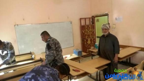 في حملة تطوعية...الشرطة في خدمة أيتام مبرة التضامن في الجبايش(مصور)