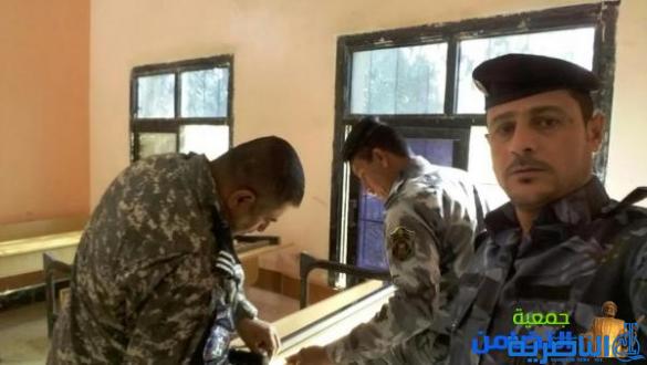 في حملة تطوعية...الشرطة في خدمة أيتام مبرة التضامن في الجبايش(مصور)