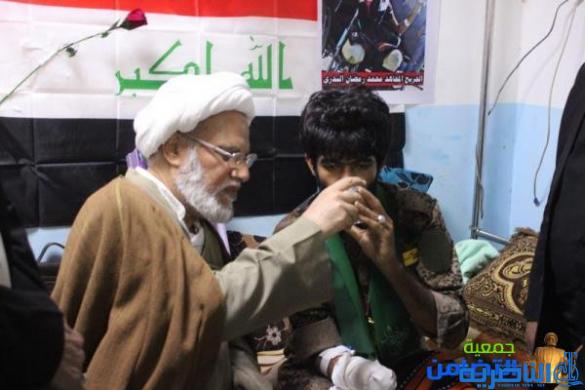 الشيخ محمد مهدي الناصري: ما شهدناه من عزيمة وإصرار لدى جرحى الحشد الشعبي يجعلنا نتزود منهم الدروس والعبر‎