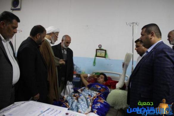 الشيخ محمد مهدي الناصري: ما شهدناه من عزيمة وإصرار لدى جرحى الحشد الشعبي يجعلنا نتزود منهم الدروس والعبر‎