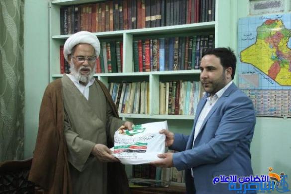 وفد من العتبة العباسية يبحث مع آية الله الشيخ الناصري إقامة اسبوع ثقافي تراثي في محافظة ذي قار