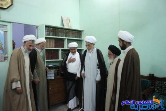 سماحة آية الله الشيخ محمد باقر الناصري يستقبل ممثل الإمام الخامنئي في العراق السيد مجتبى الحسيني‎