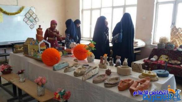 بالصور :: مدرسة التضامن الثالثة في الجبايش تحقق المركز الأول في المعرض السنوي للفنون التشكيلية