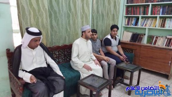  بالصور ::رئيس جمعية التضامن الإسلامي يستقبل وفدا من المجمع القرآني في ذي قار