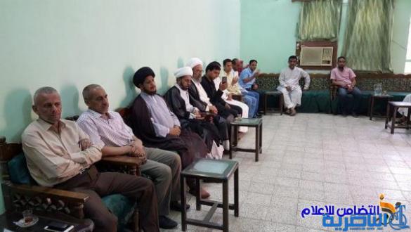  بالصور ::رئيس جمعية التضامن الإسلامي يستقبل وفدا من المجمع القرآني في ذي قار