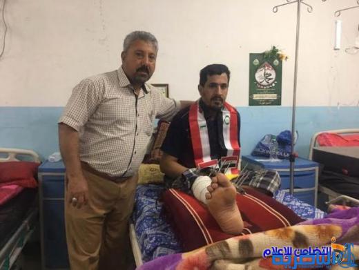 بالصور .. أيتام مبـرة التضامن الاولى: يتفقدون جرحى الحشد الراقدين في مستشفى الحسين التعليمي في الناصرية
