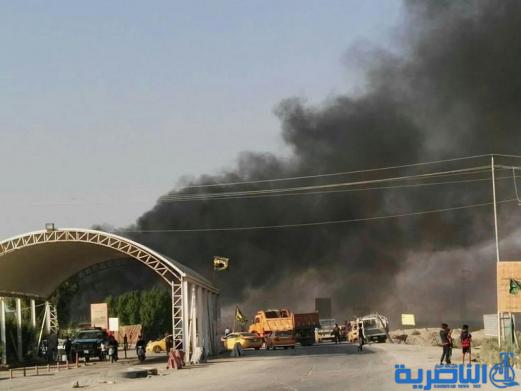 بالصور : السيطرة على حريق كبير قرب سجن الاحكام الخفيفة في الناصرية